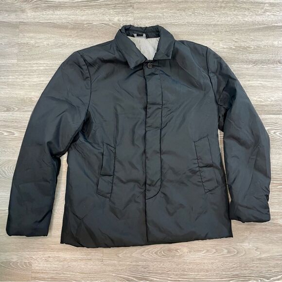 Club Monaco Mens Black puff Jacket Waterproof Business Casual Puff Coat L - Picture 5 of 12